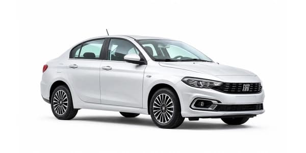 Fiat Egea sedan rental car – front three-quarter view