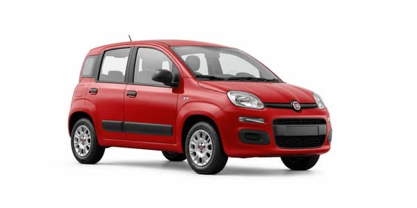 Fiat Panda city car rental car – front three-quarter view