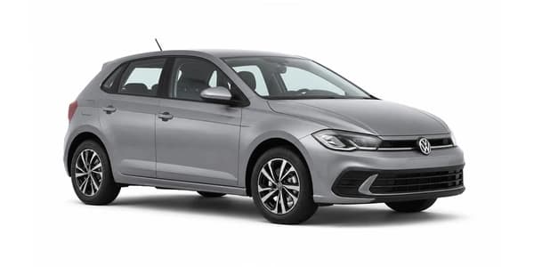 Volkswagen Polo hatchback rental car – front three-quarter view